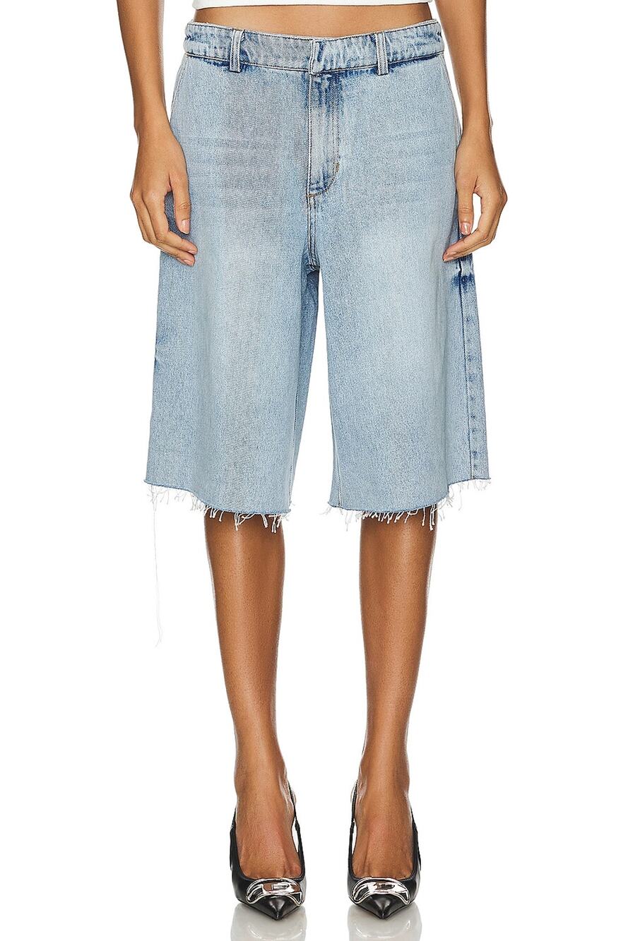 Ser.o.ya Distressed Blue Trelles Shorts Size 26